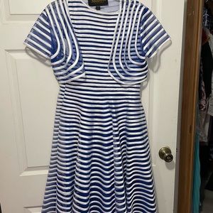 Blue /white dress